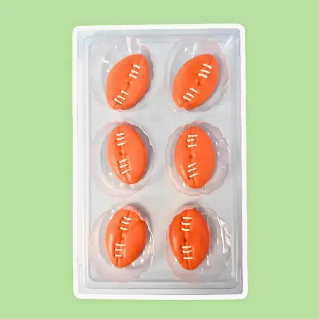 Football birthday cupcake icing toppers