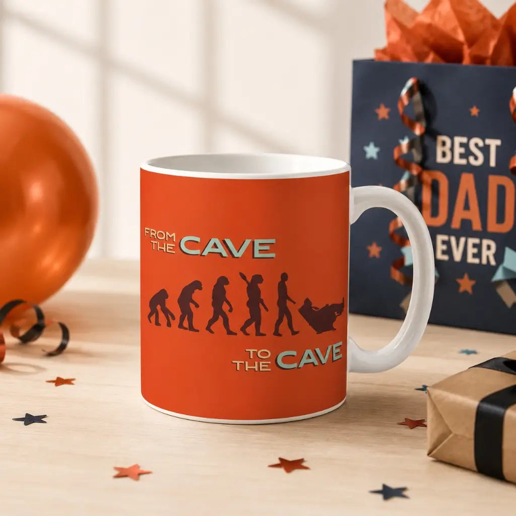 From Cave To Cave Funny Coffee Mug