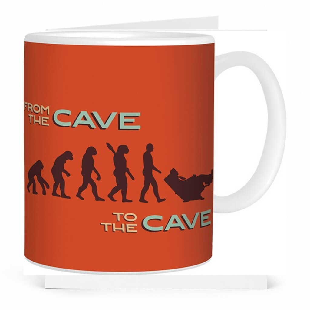 From cave to cave funny coffee mug