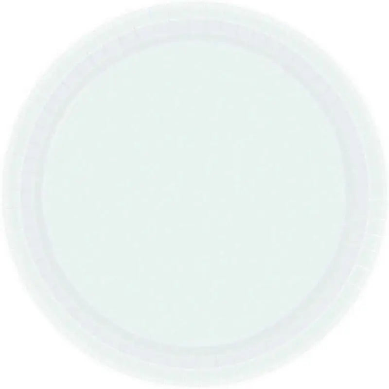 Frosty White Round Paper Plates 23cm 20pk