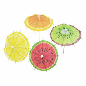 Fruit Umbrella Cupcake Picks 20pk