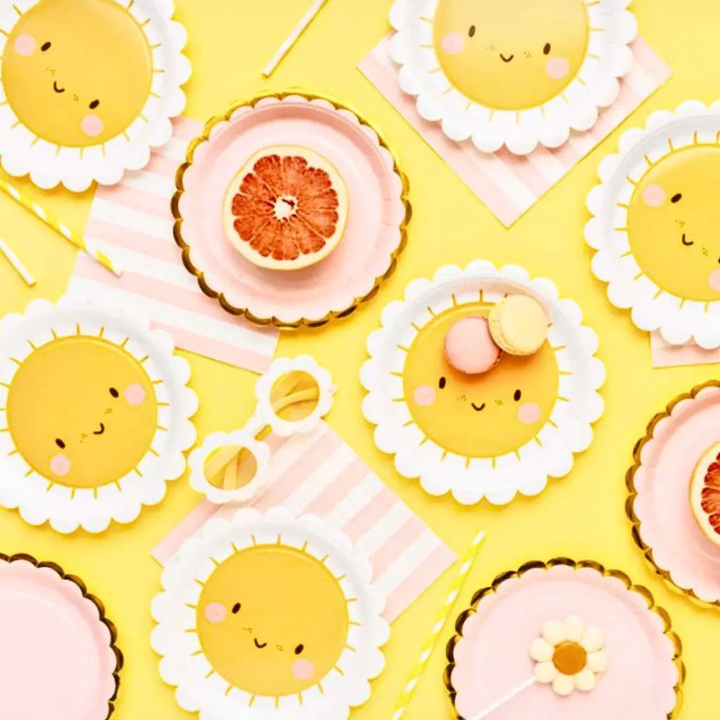 daisy sunshine Summer kids party table decorations
