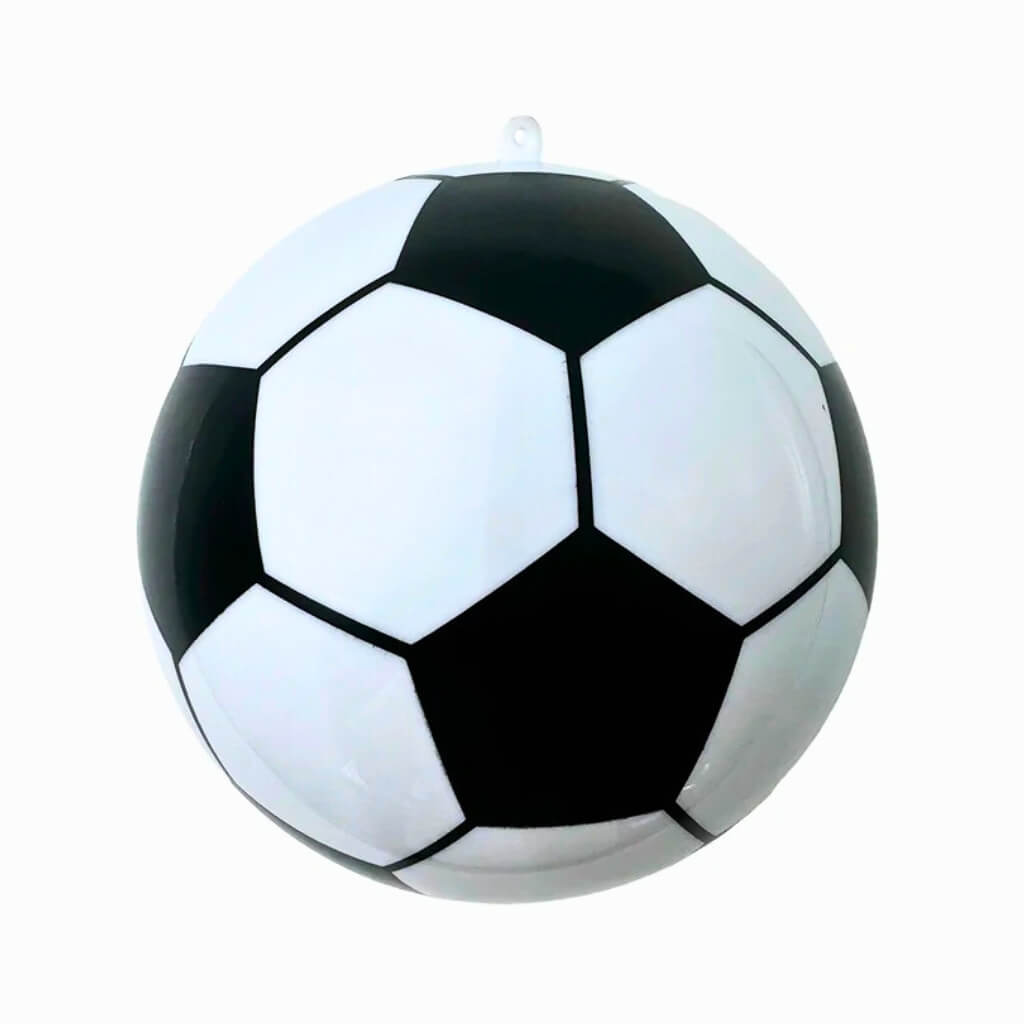 Breakable soccer ball for gender reveal with colour powder inside