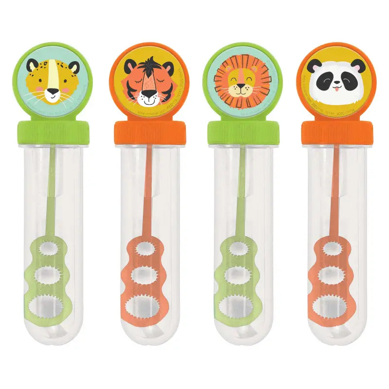 Get Wild Jungle Animal Bubble Tubes 4pk party favours