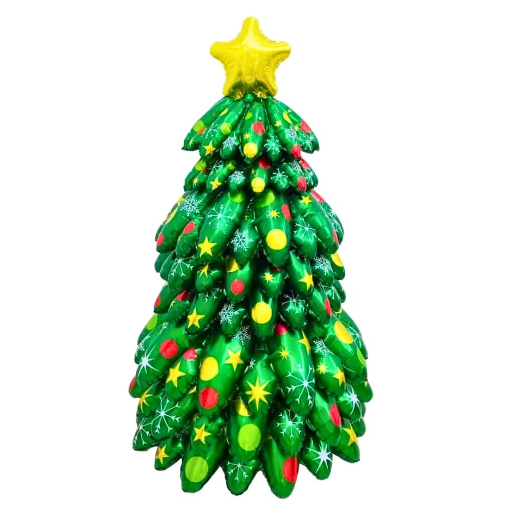 Giant 3D Standing Green Christmas Tree Foil Balloon party decor
