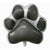 Giant Black Dog Paw Foil Balloon