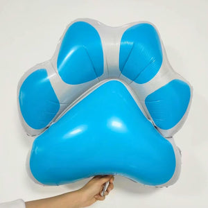 Giant Blue Dog Paw Foil Balloon