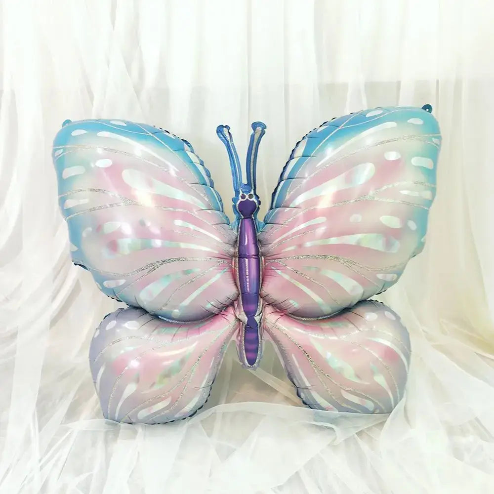 Giant blue Fairy Butterfly Foil Balloon