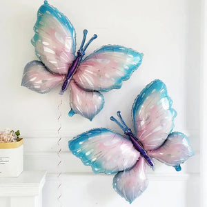 Giant Blue Fairy Butterfly Foil Balloon