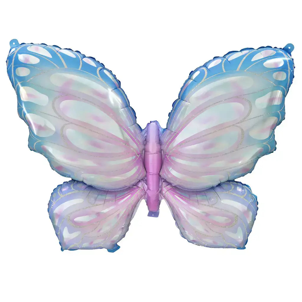 Giant blue Fairy Butterfly Foil Balloon