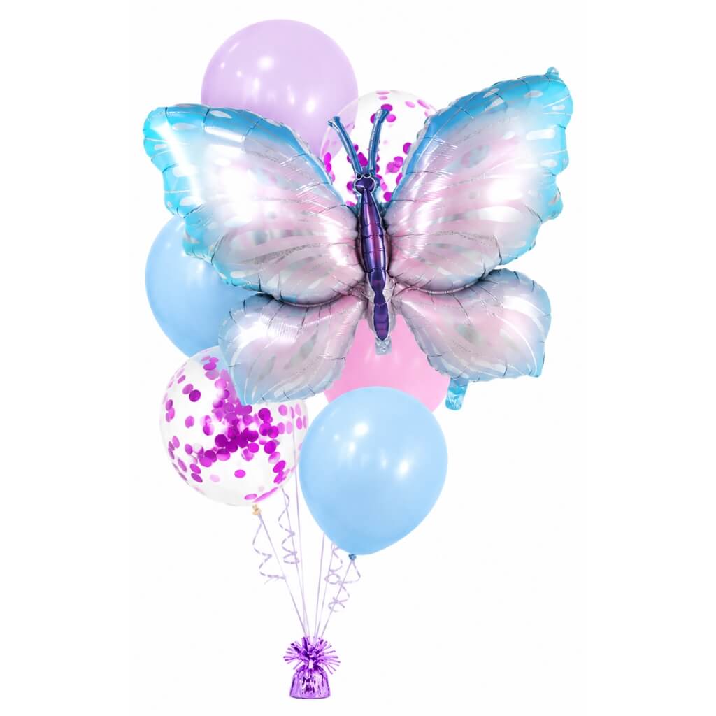 Giant fairy butterfly balloon bouquet