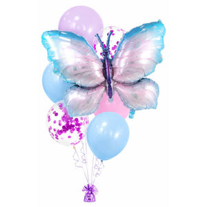 Giant fairy butterfly balloon bouquet
