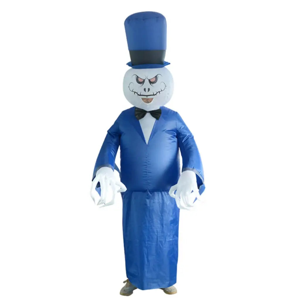 Blue Spooky Ghost Inflatable Adult Costume