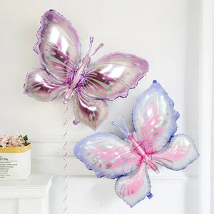 Giant Lilac Fairy Butterfly Foil Balloon