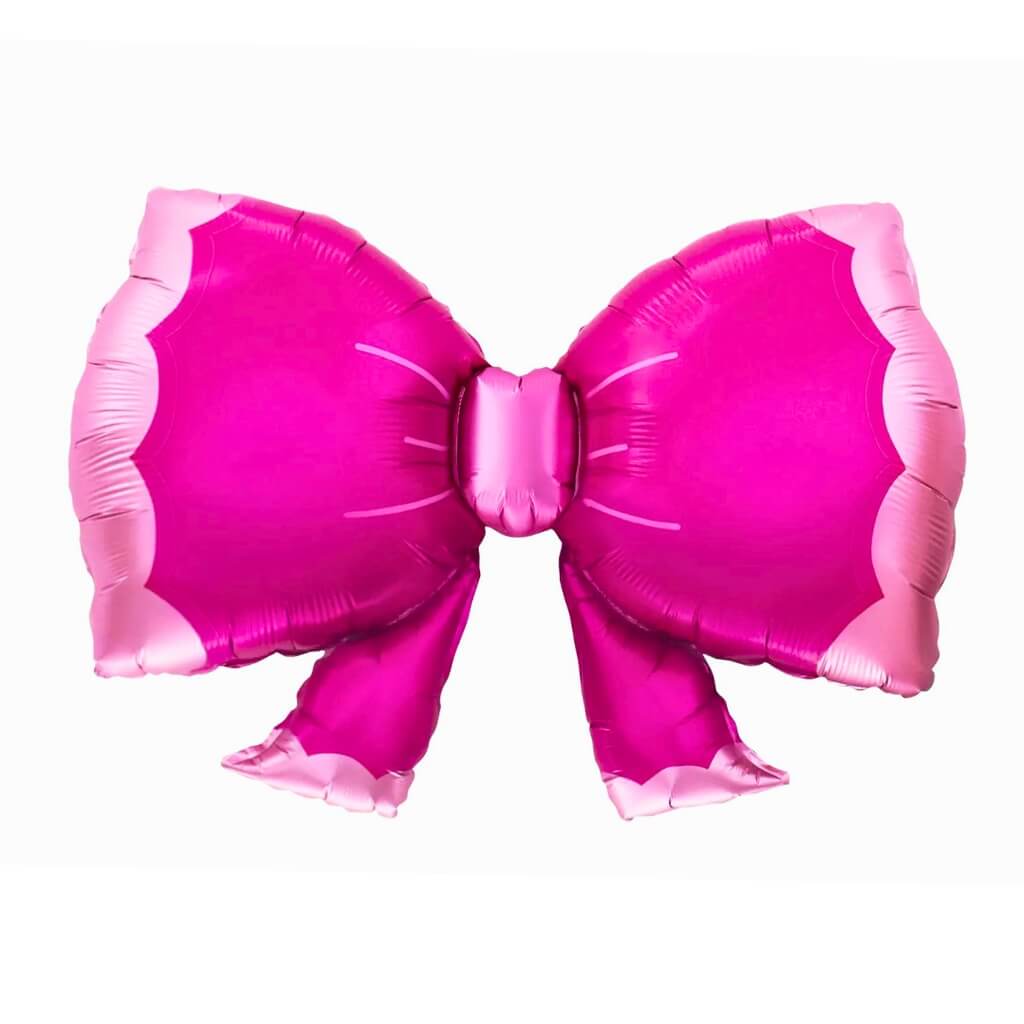 Giant Pink Bow Foil Balloon