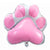 Giant Pink Dog Paw Foil Balloon Pet Footprint Pet Birthday Party Decorations