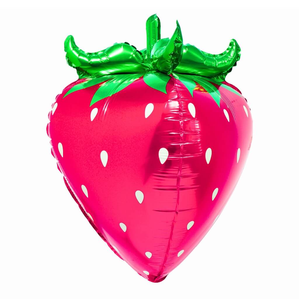 Giant Pink Strawberry Foil Balloon