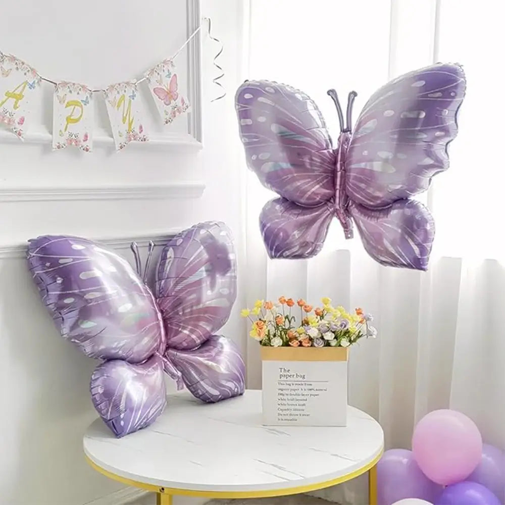 Giant Purple Fairy Butterfly Foil Balloon