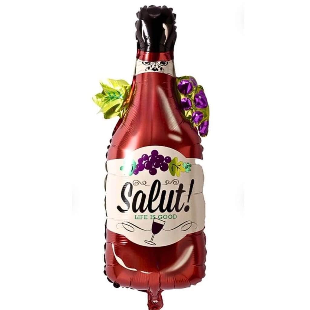 Giant Champagne Bottle Foil Balloon 90cm Salut design