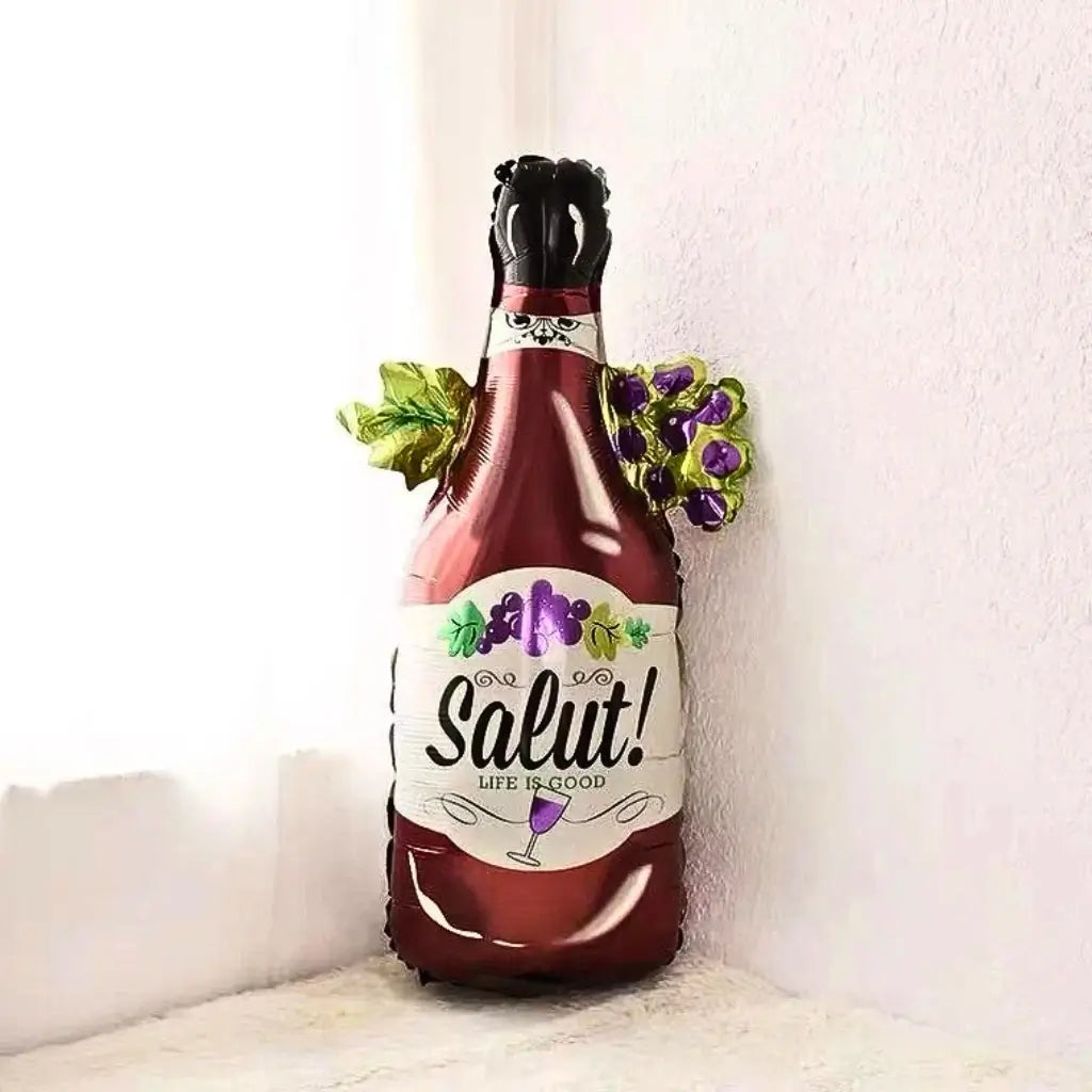 Giant Champagne Bottle Foil Balloon 90cm Salut design
