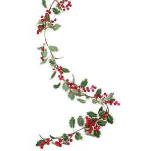 Traditional Touches Artificial Christmas Holly Garland