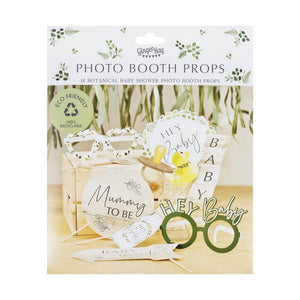 Ginger Ray Botanical Baby Shower Party Photobooth Props 10 pack