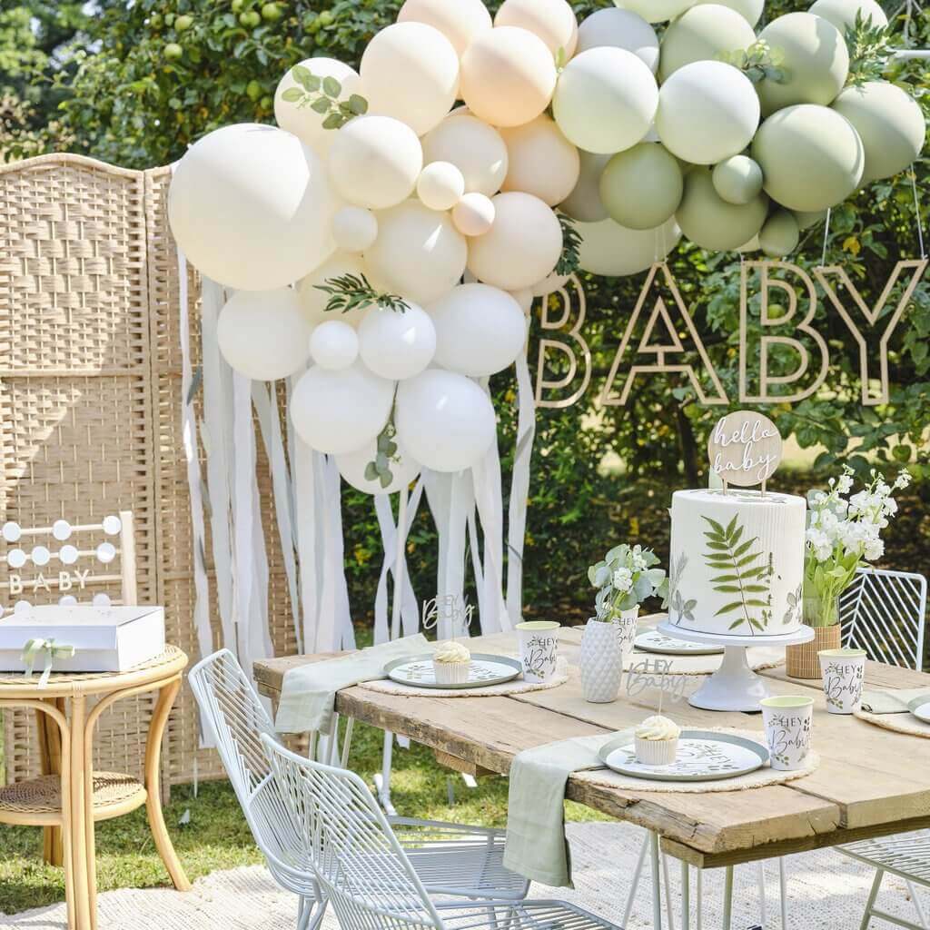 ginger ray balloon arch garland for baby shower party decorations
