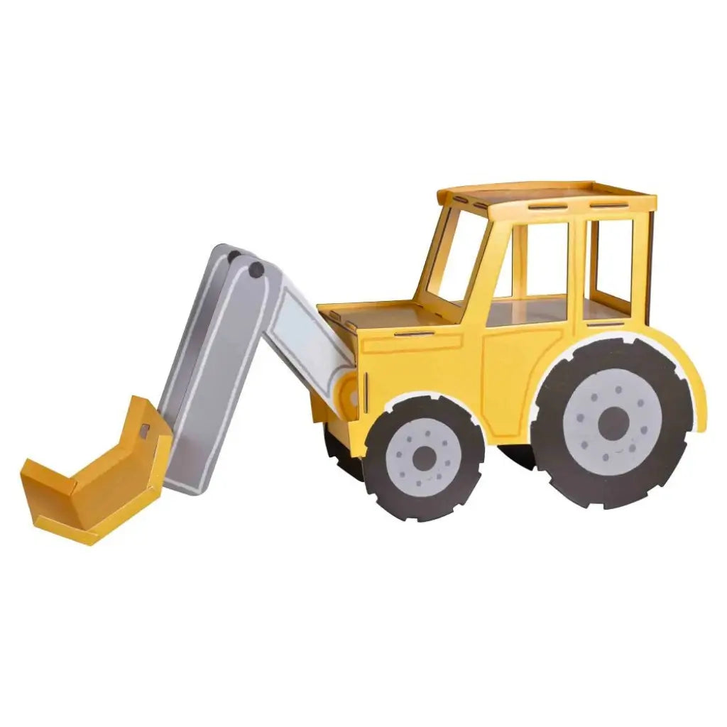 Diggin’ It yellow digger truck treat stand