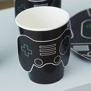 Ginger Ray Pop Out Gamer Controller 266ml Paper Party Cups