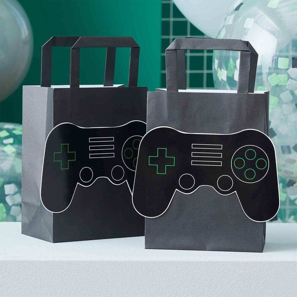 Eco Friendly Gamer 3D Paper Party Bags | Party Supplies