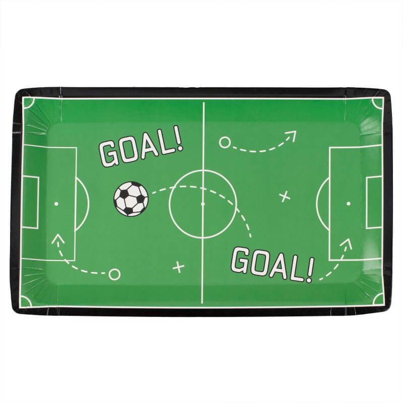 Kick off party Football Pitch Paper Plates