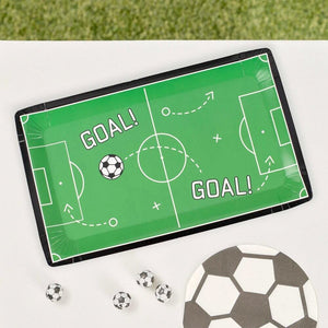 Kick off party Football Pitch Paper Plates