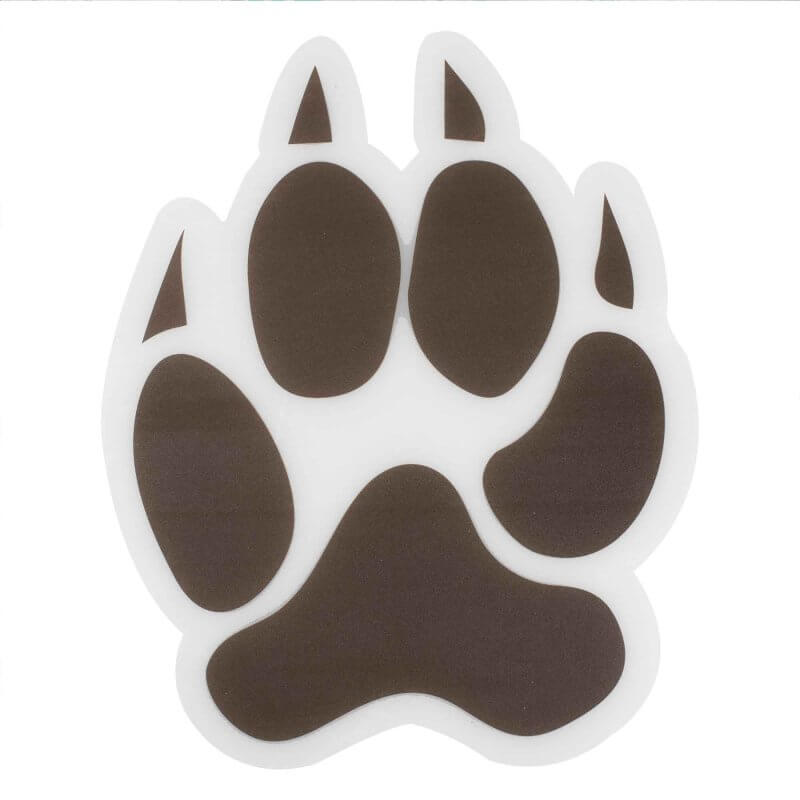 Wild Jungle Animal Pawprint Floor Stickers 6 Pack