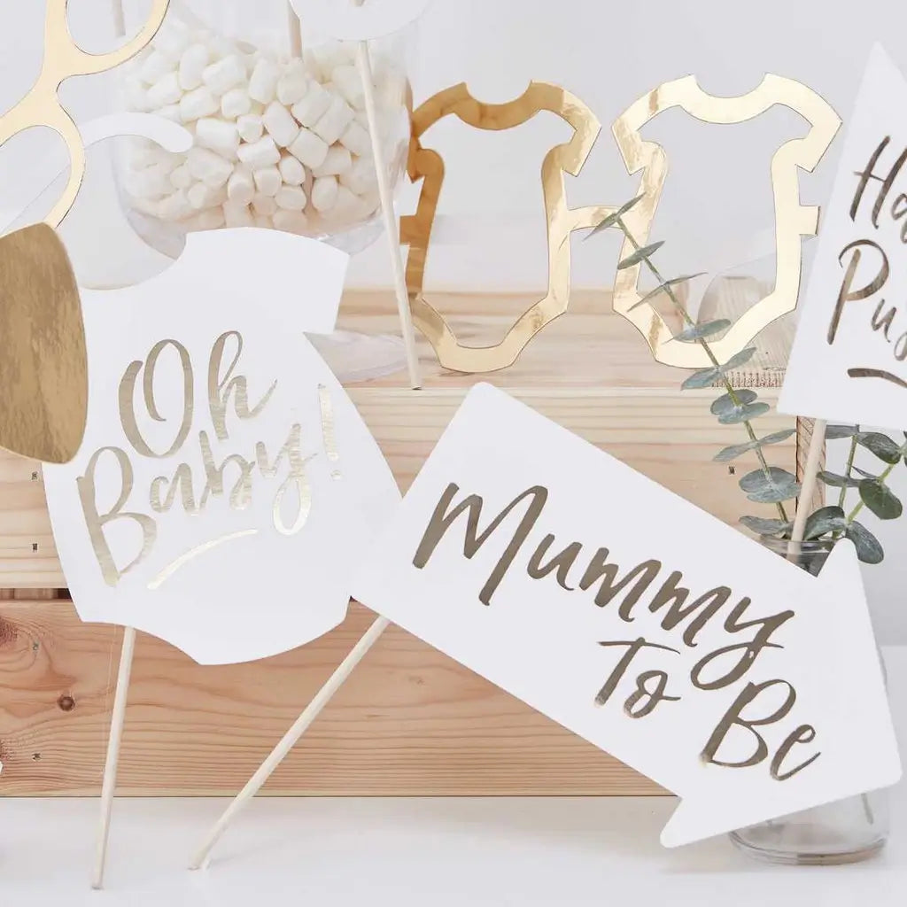 Oh Baby! baby shower Photo Booth Props 10 Pack