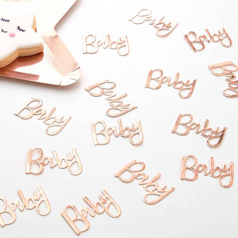 Rose Gold Foiled "Baby" Confetti 14g