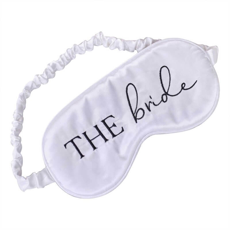 Ginger Ray White Future Mrs 'The Bride' Satin Sleep Mask