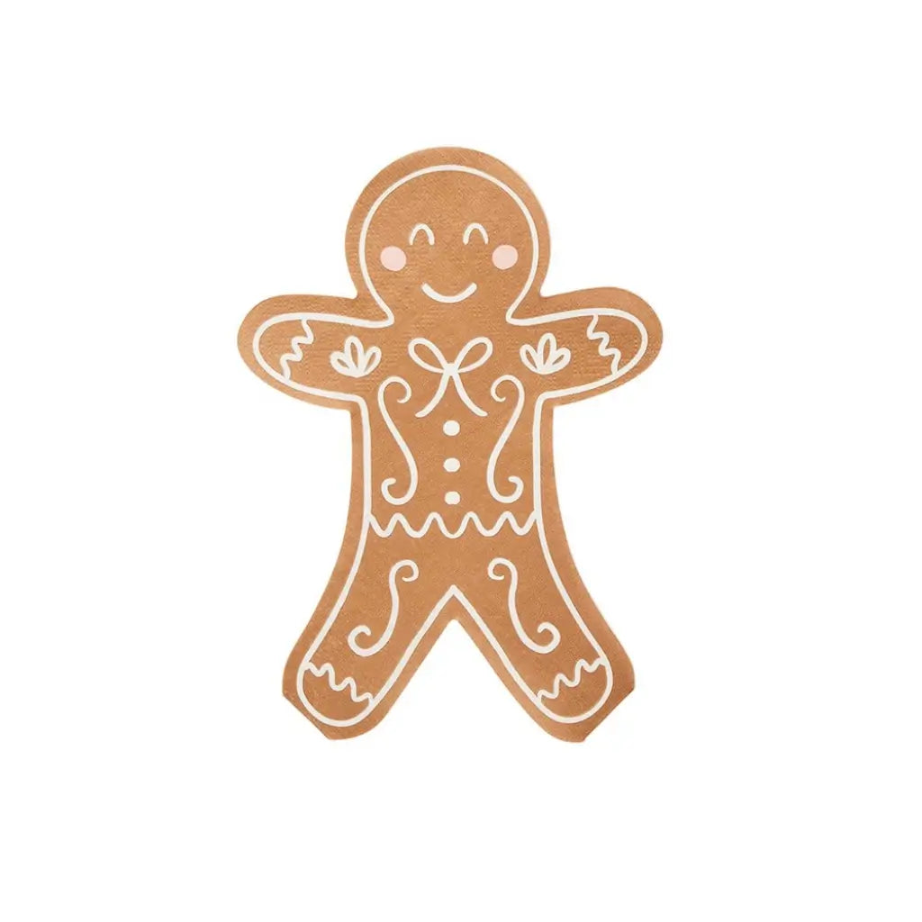 Holiday gingerbread man napkins – fun and festive addition to Christmas tableware