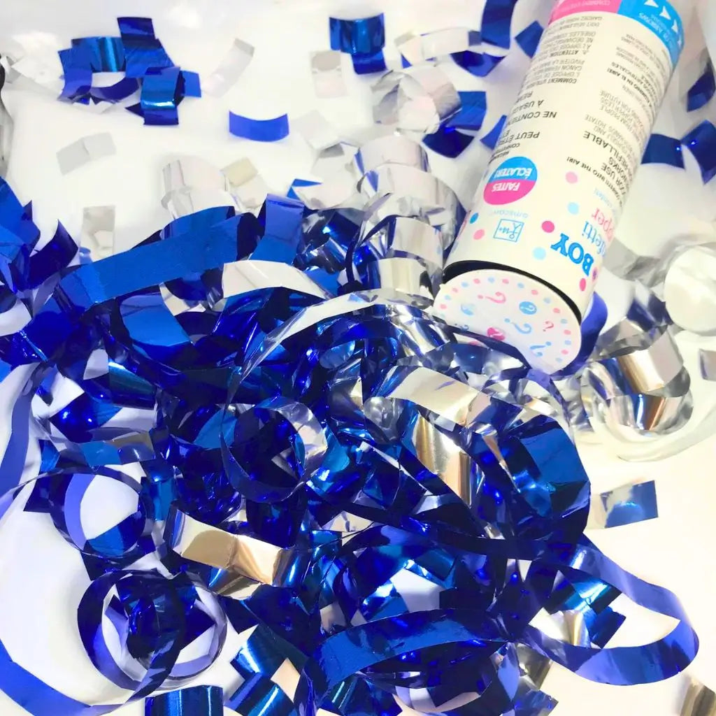 Blue Boy Gender Reveal Confetti Popper