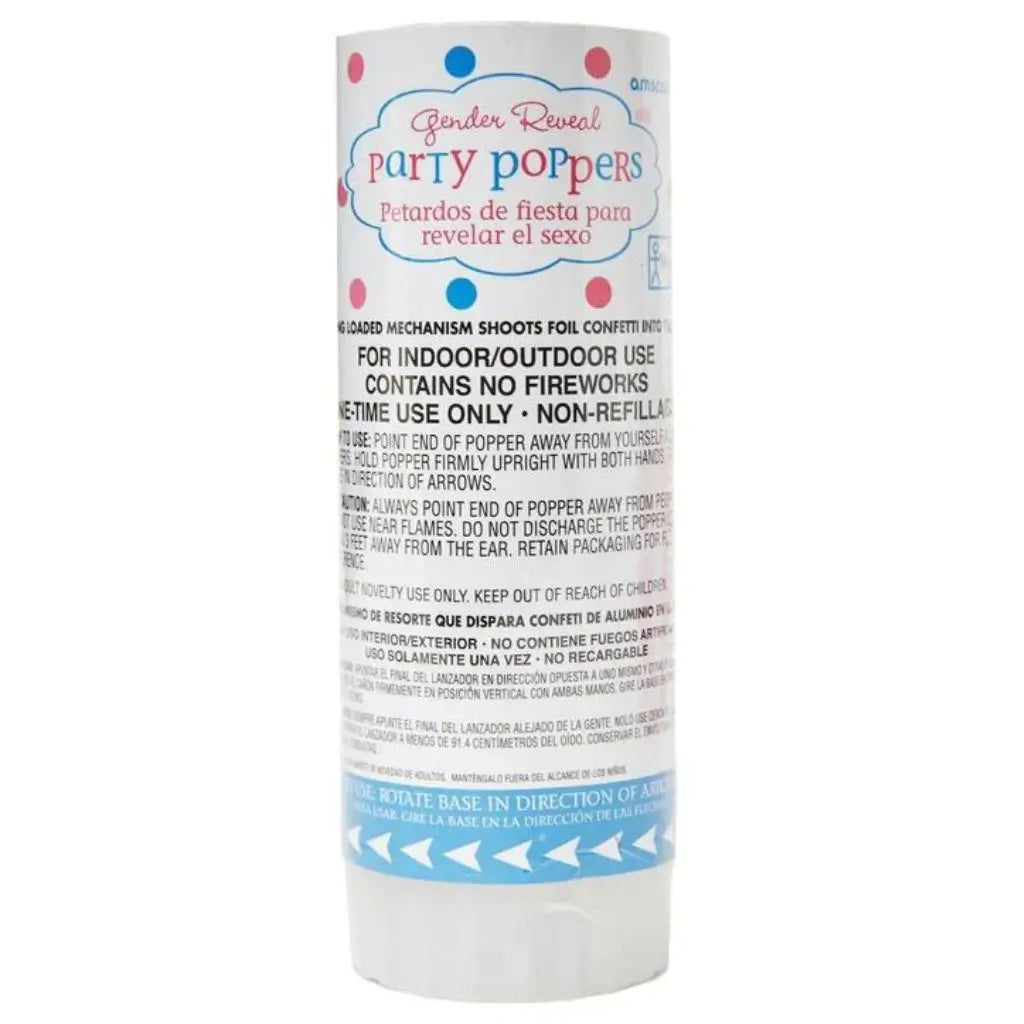 Pink Girl Gender Reveal Confetti Popper