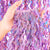 Laser Glitter Wavy Pink Tinsel Fringe Foil Curtain