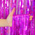 Laser Glitter Hot Pink Foil Fringe Curtain