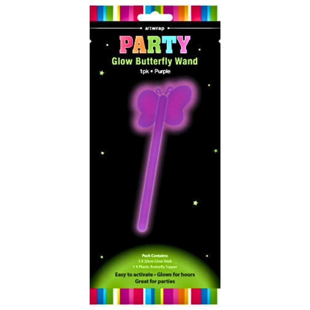 Purple glow butterfly wand