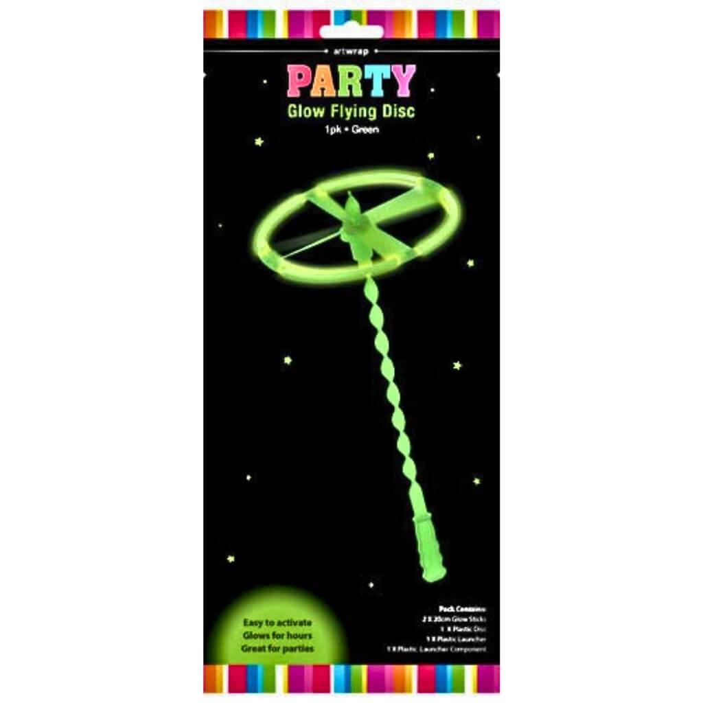 Glow flying disc party toy for kids
