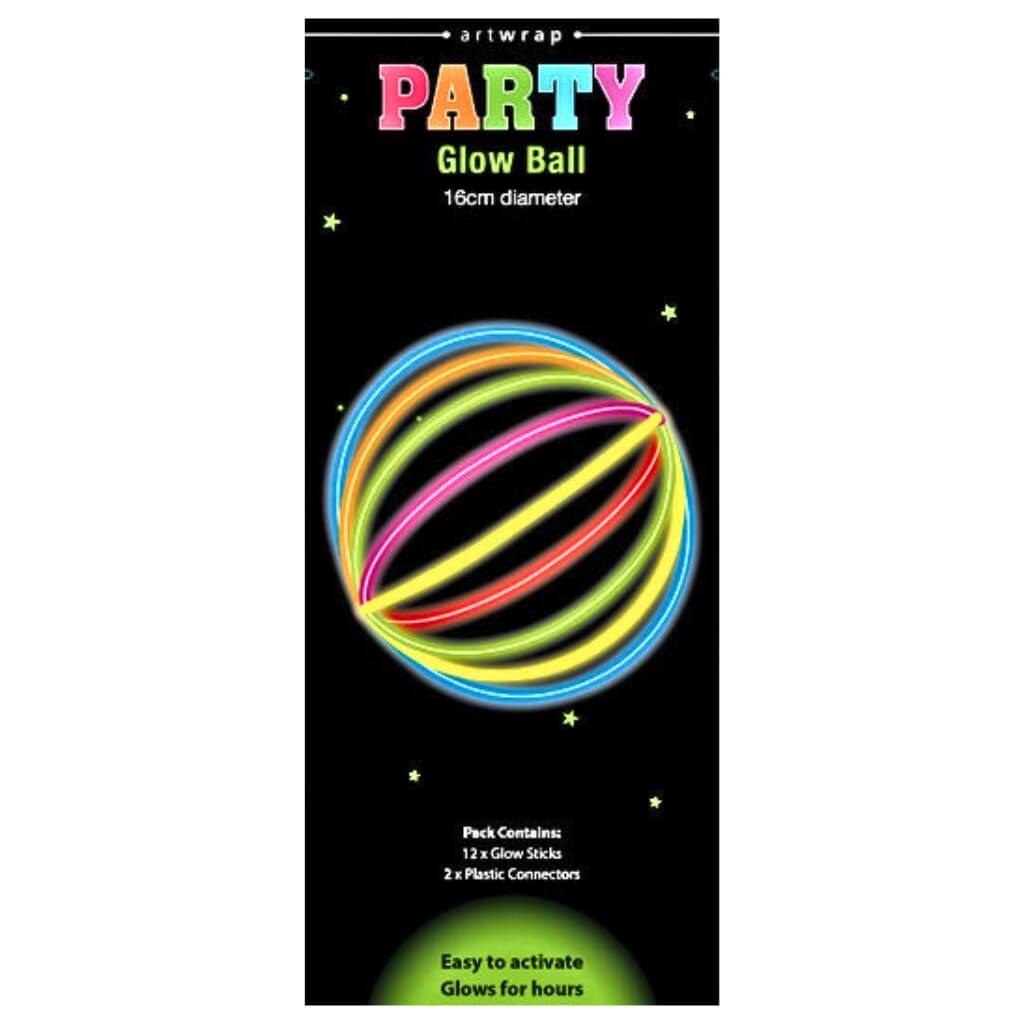 Glow stick ball party kit