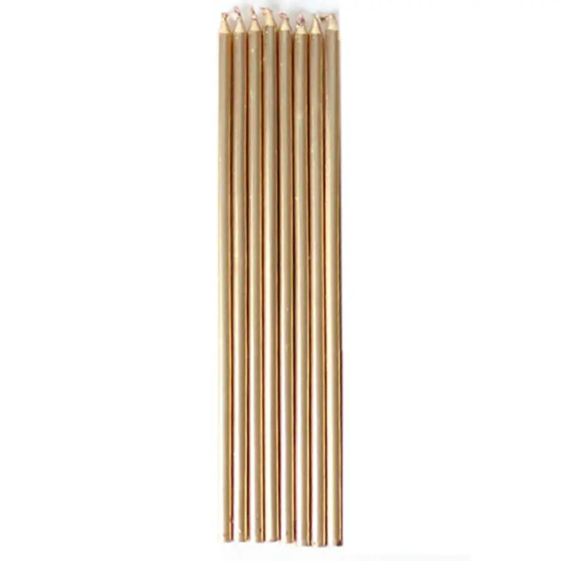 Gold Taper Candles 10pk