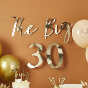 Gold The Big Customisable Milestone Birthday Banner