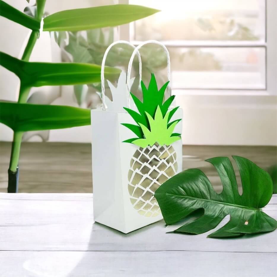 Golden Pineapple Gift Bags 3 Pack - goodie bag party favours