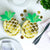 Golden Pineapple Shaped Paper Plates 8 Pack