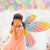 Large Butterfly Fairy Wing Foil Balloon - Gradient Blue Green