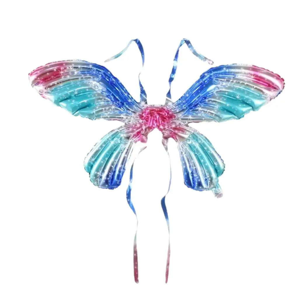 Large Butterfly Fairy Wing Foil Balloon - Gradient Blue Pink